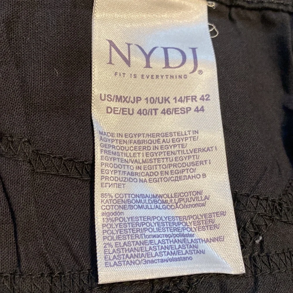 NYDJ SZ 10 Black Denim Skinny Jeans New D31 - Picture 12 of 16